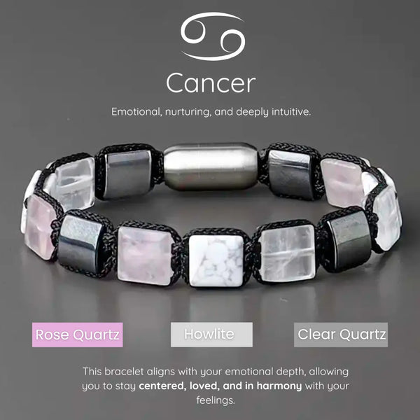 Cancer Serenity Zodiac Bracelet – Intuition, Love & Emotional Strength Ruled By Moon