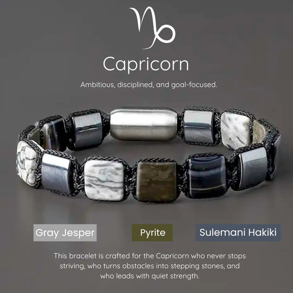 Capricorn Zodiac Bracelet – Strength, Focus & Unshakable Ambition